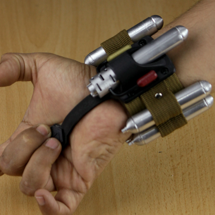 Bracelet Shooter - Prop - Scarlet - brown x2