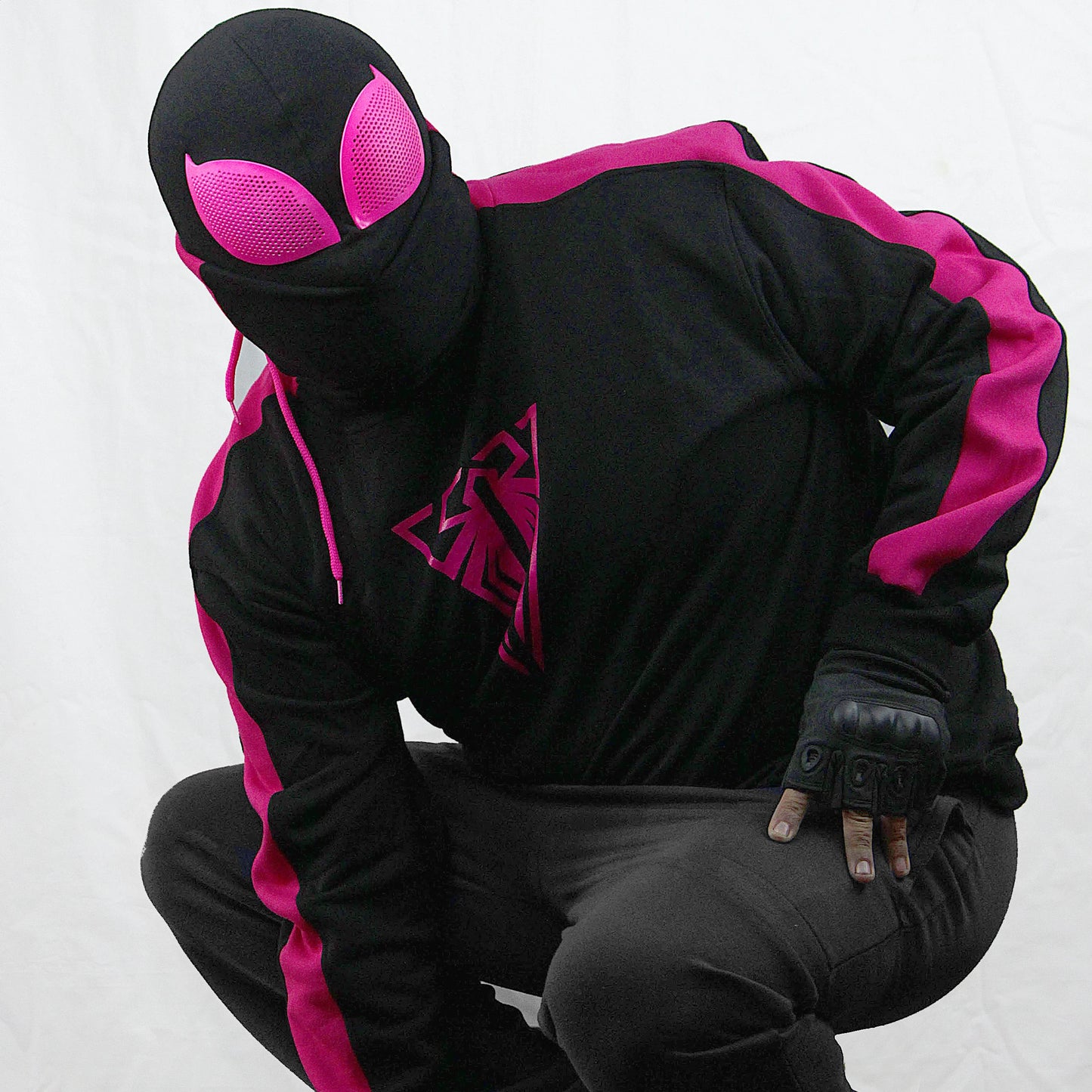 Spider Mask tenth anniversary red - fuchsia
