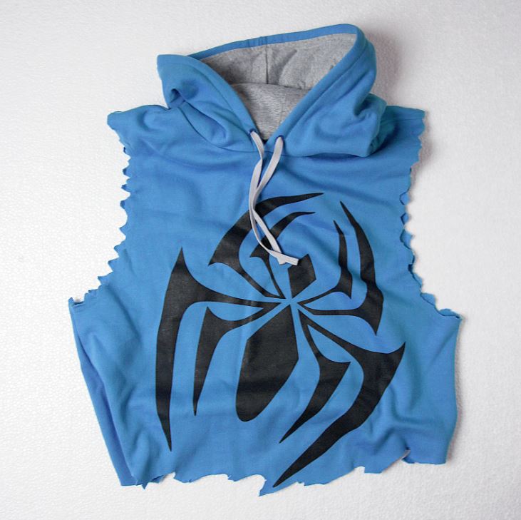 Spider Scarlet hoodie - battle damage