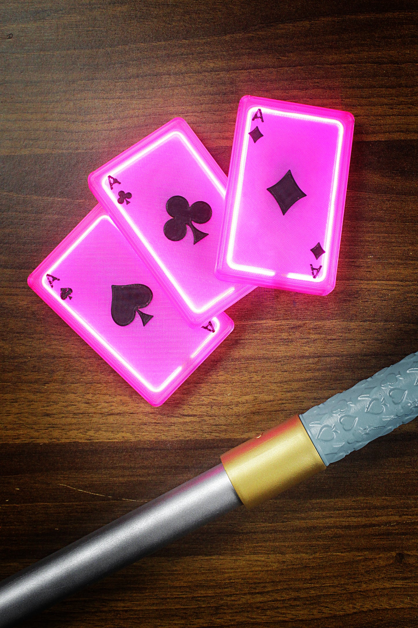 Gambit - playing cards - LED light x3