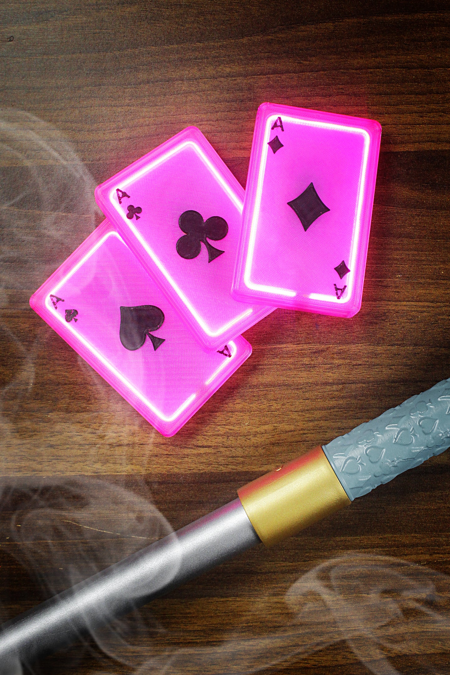 Gambit - playing cards - LED light x3