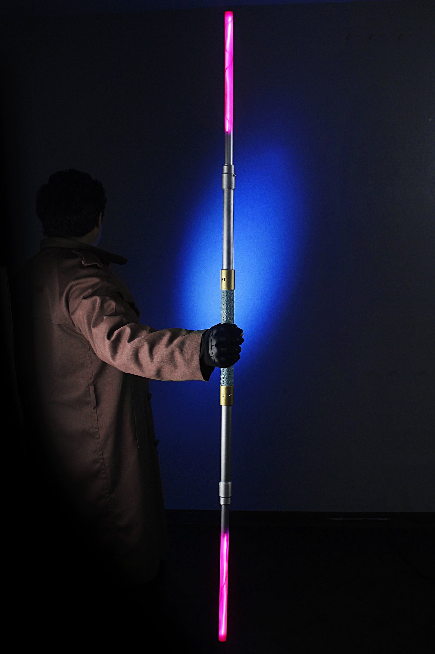 Gambit - costume staff with LED lights