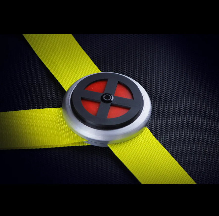 X-Men Cyclops 3 Way Belt fastener - Led red