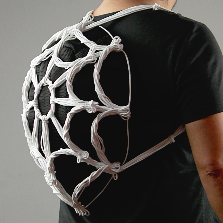 Spider backpack black - white