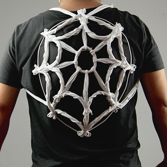 Webpack backpack black - white