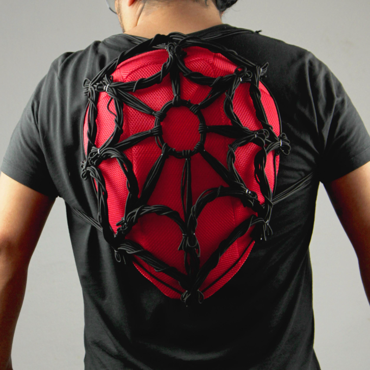 Spider backpack Red-black