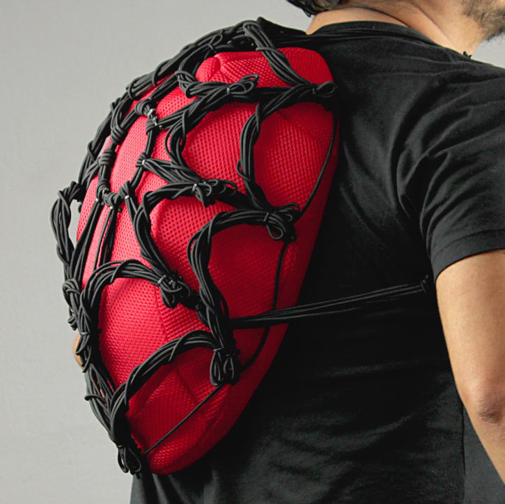 Spider backpack Red-black