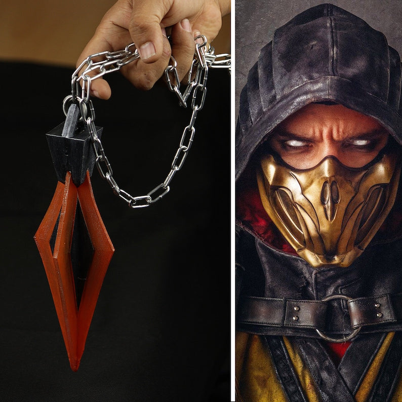 Scorpion Kunai knife Mortal Kombat 11 - WITH LED LIGHT