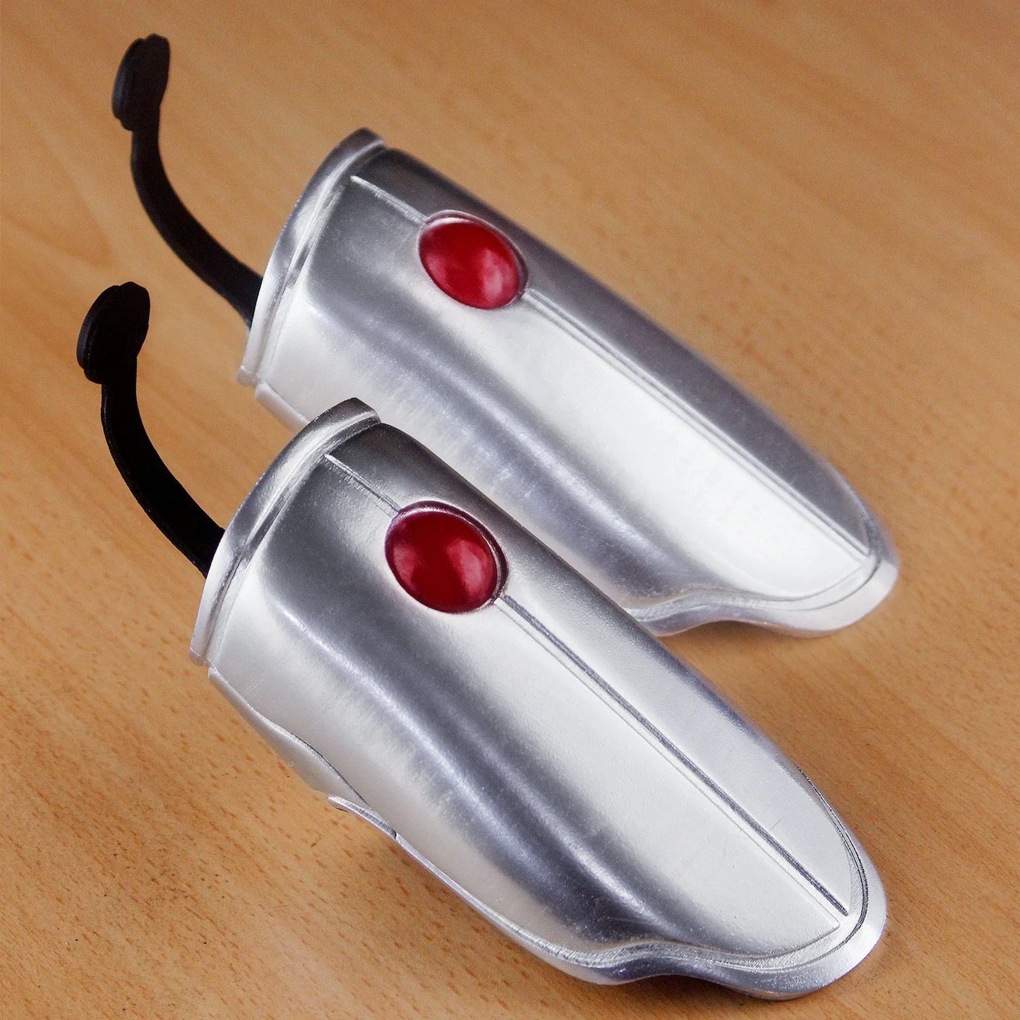 web shooter chrome -  (x2) LED Red