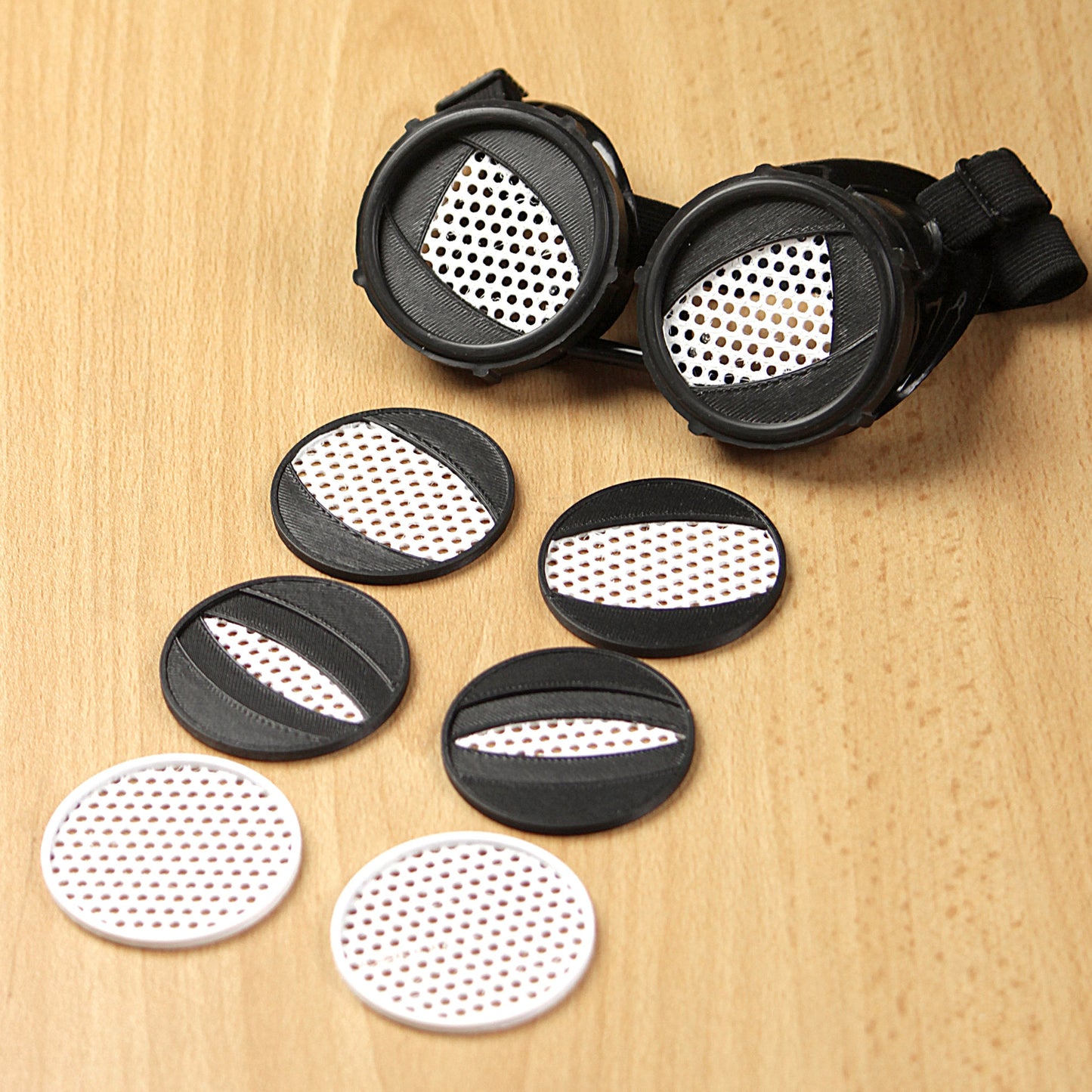 Spider goggles - Interchangeable eyes