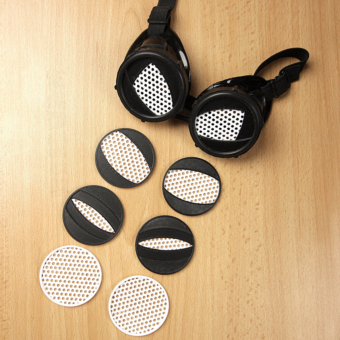 Spider goggles - Interchangeable eyes