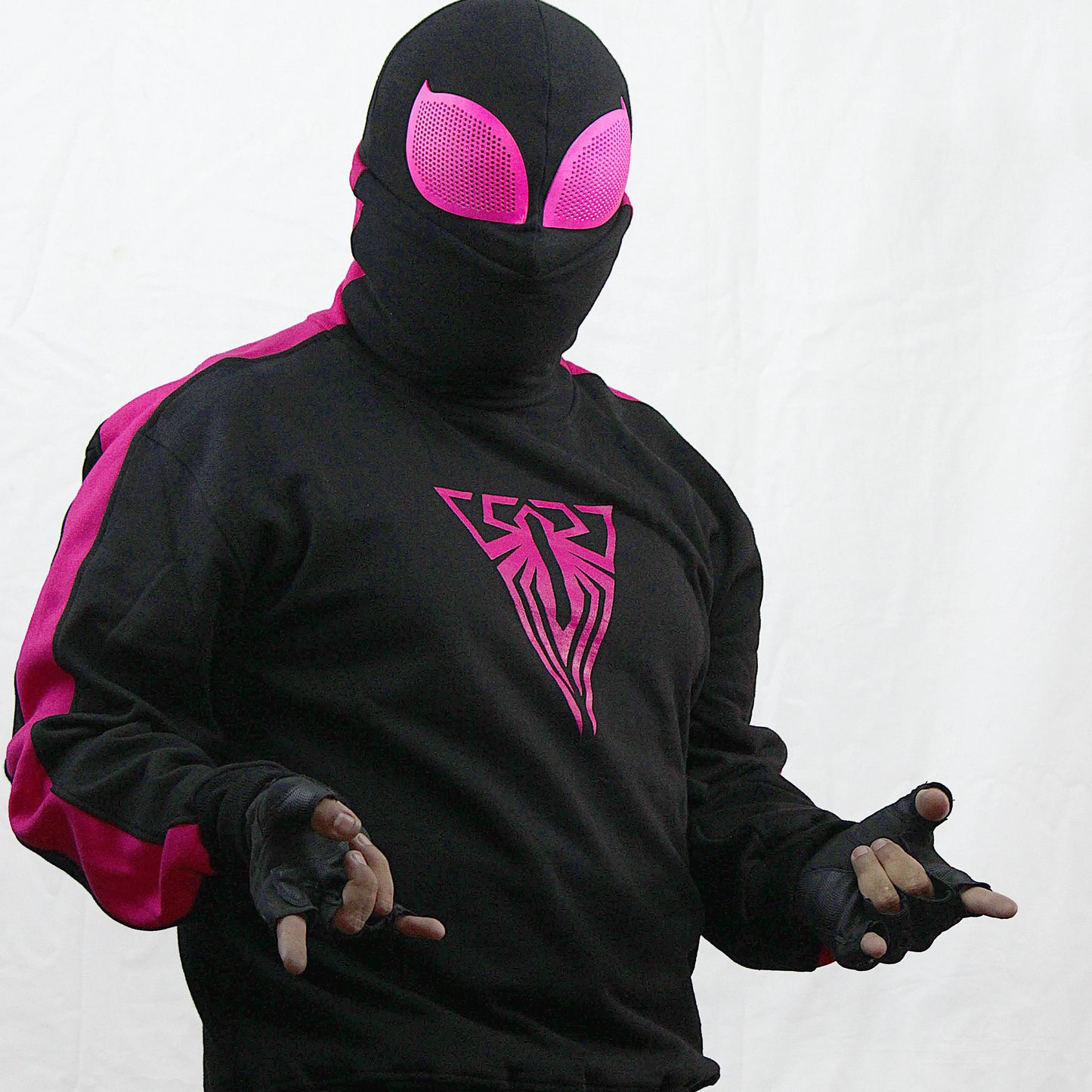 Spider Mask tenth anniversary  red - fuchsia