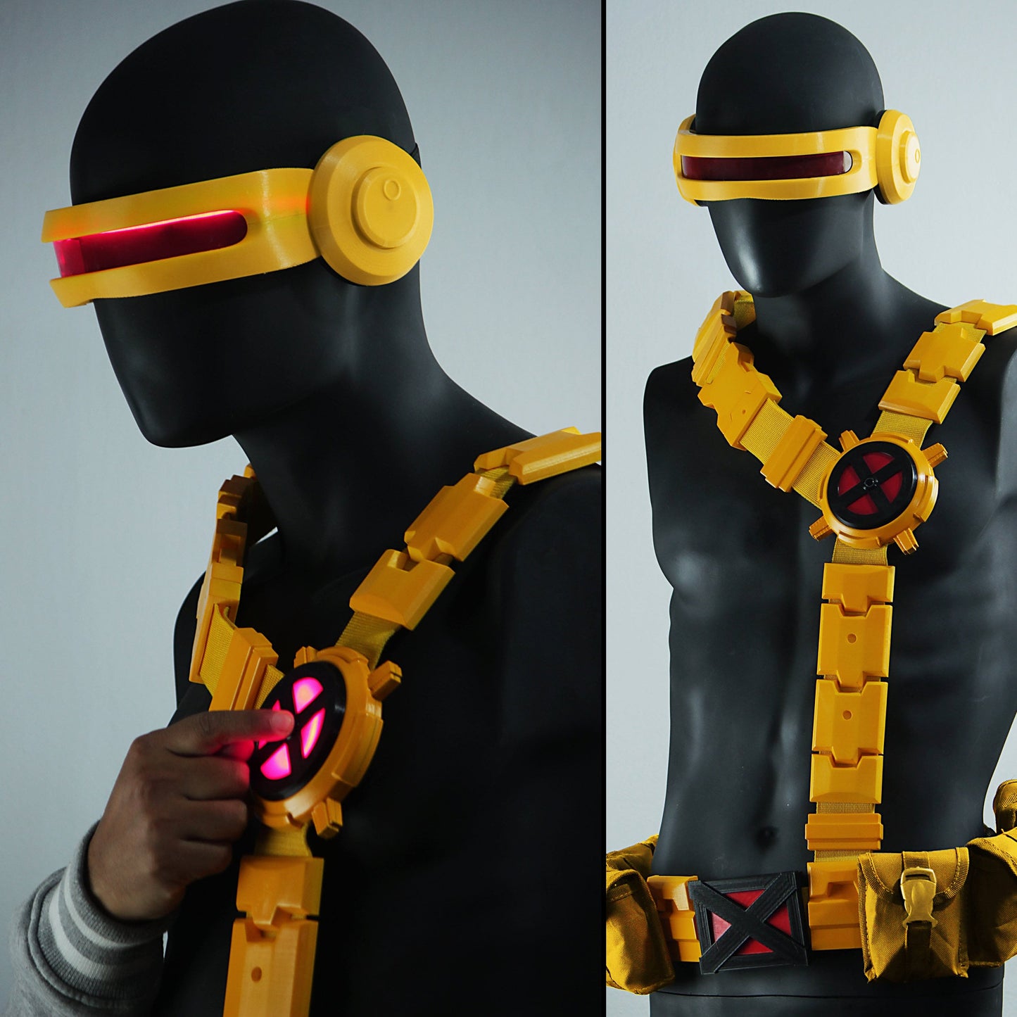 Yellow harness - for cyclops costume